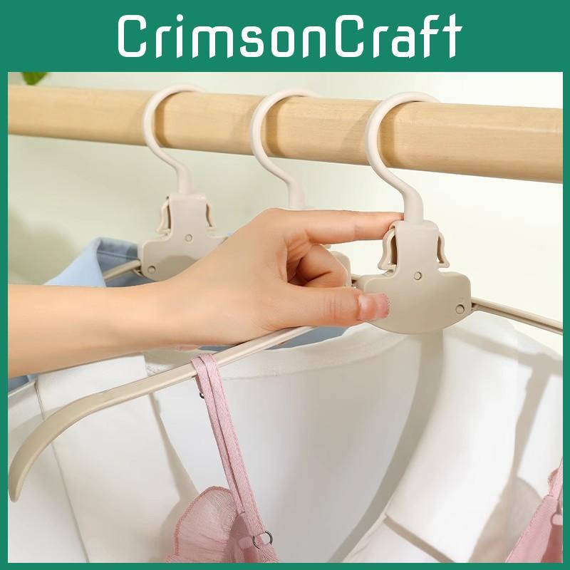 Portable Plastic Clothes Hanger With Wide Shoulder Design For Closet Organization