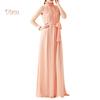 Женское вечернее шифоновое макси платье без рукавов