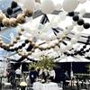 Black And White Metal Balloon Garland Arch Set Luxury Party Wedding Celebration Birthday Decoration Background Preferred
