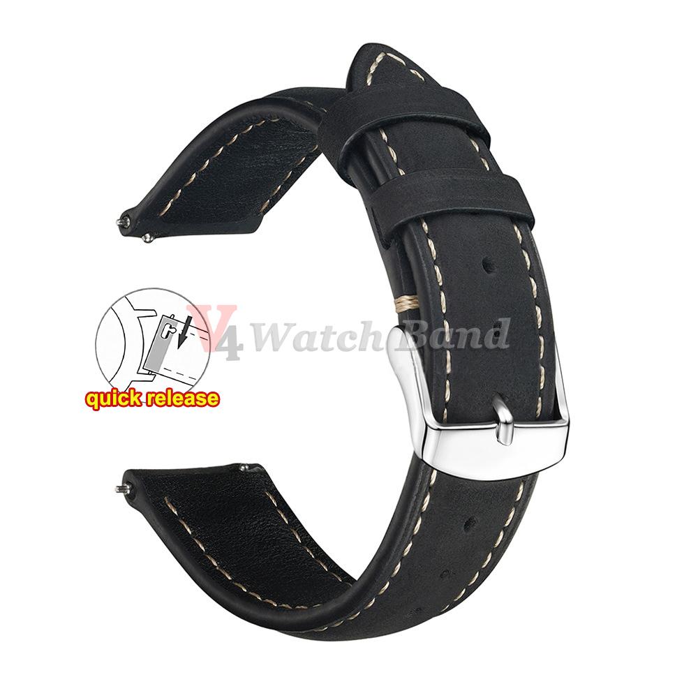 Ремешок из коровьей кожи с прошивкой для Omega 18 мм 20 мм 22 мм для браслета Rolex для Seiko темно-коричневый серый винтажный кожаный ремешок для часов