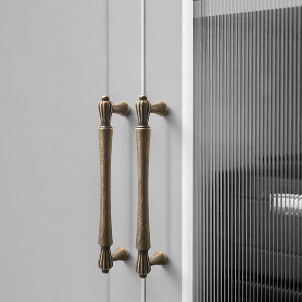 4pcs French Style Antique Cabinet Handles Retro Hardware Furniture Renovations Hardware Upgrades for Dresser & Vanity