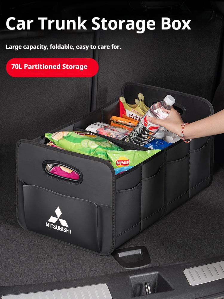 sdzh1 Car Trunk Foldable Large Capacity Storage Box For Mitsubishi Outlander Pajero Asx Lancer EX Evolution X L200 Ralliart Triton