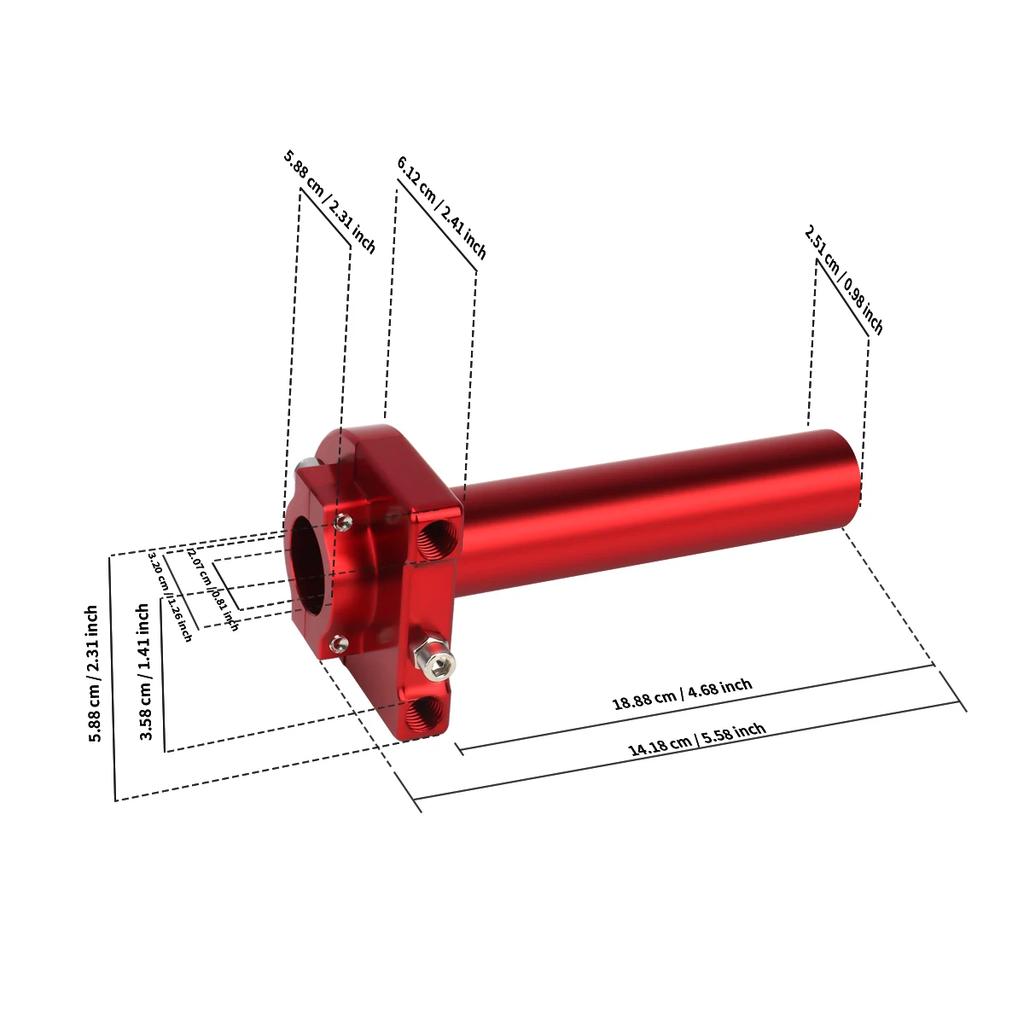 Мотоциклетные алюминиевые ручки газа с ЧПУ, ручки руля, универсальные для мотоцикла, мопеда, скутера, велосипеда, аксессуары