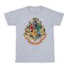 HARRY POTTER Boys Hogwarts Crest Gold Ink T-Shirt