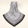 New Palestine Scarf Keffiyeh Women Printed Square Scarf Muslim Hijab Satin Silk Handkerchief Bandanna Muffler Headscarf Wraps
