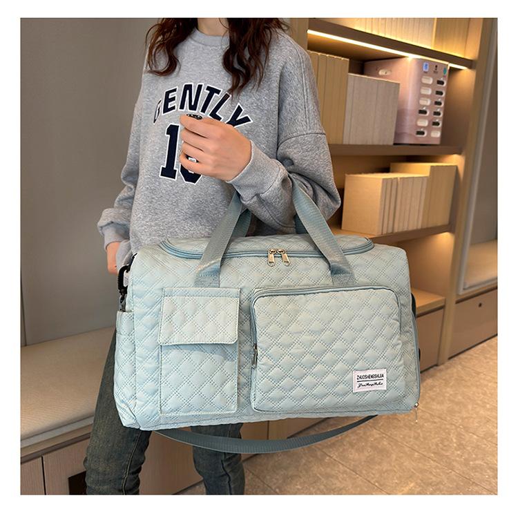 Дорожная сумка Большая вместимость Легкая спортивная сумка Отдельная сумка для хранения сухих и влажных материалов