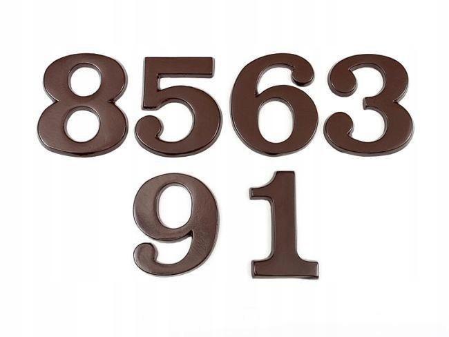 Black Plastic Number 200mm 6