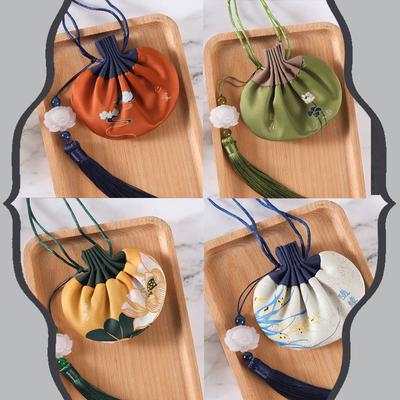 Саше в виде лотоса с подарочным пакетиком для рук, автомобильный кулон, букет, саше с бахромой