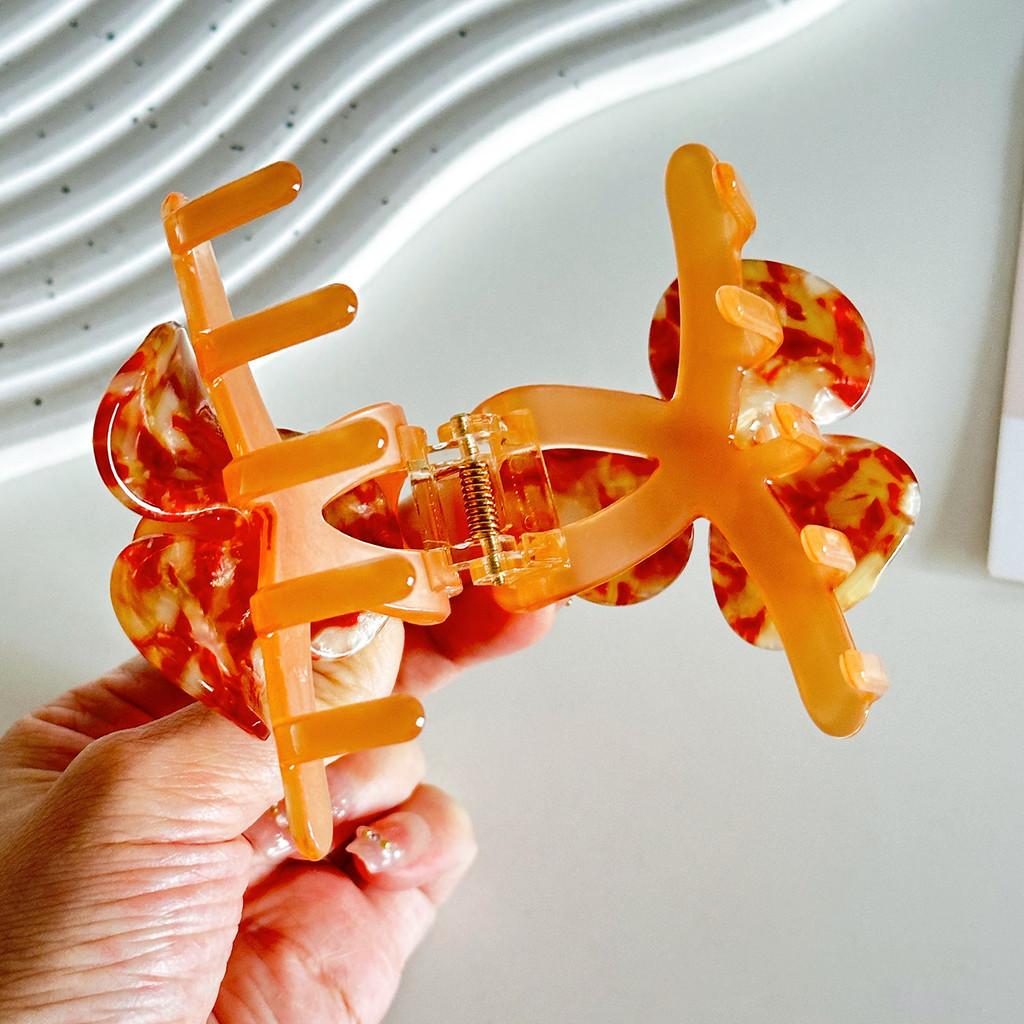 Premium Acetate Flower Hair Accessories For Trendy Half-up Styles In Multiple Vibrant Shades