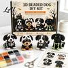 Educational Craft Supplies for Beginners 3D Halloween Dog DIY Art Set Beaded Puppy Kit Cute Bracelet Making Kit Animal Adults Home Desk Decor