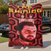 1pc shining stanley kubrickOutdoor Flannel Blanket Soft Plush Decor for Picnics, camping,Bedroom, Playroom, or Lunch Break, Perfect Gift