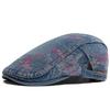 Spring Fashion Print Denim Women's Beret Summer Soft Top Breathable Sun Visor Hat Men Flat Cap Newsboy Caps Adjustable