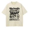 Humor Top Mitochondria Vintage Science Tshirt Retro Biology Graphic Tee 90s Academic Cell Diagram Print Cotton Tshirt Unisex Unisex