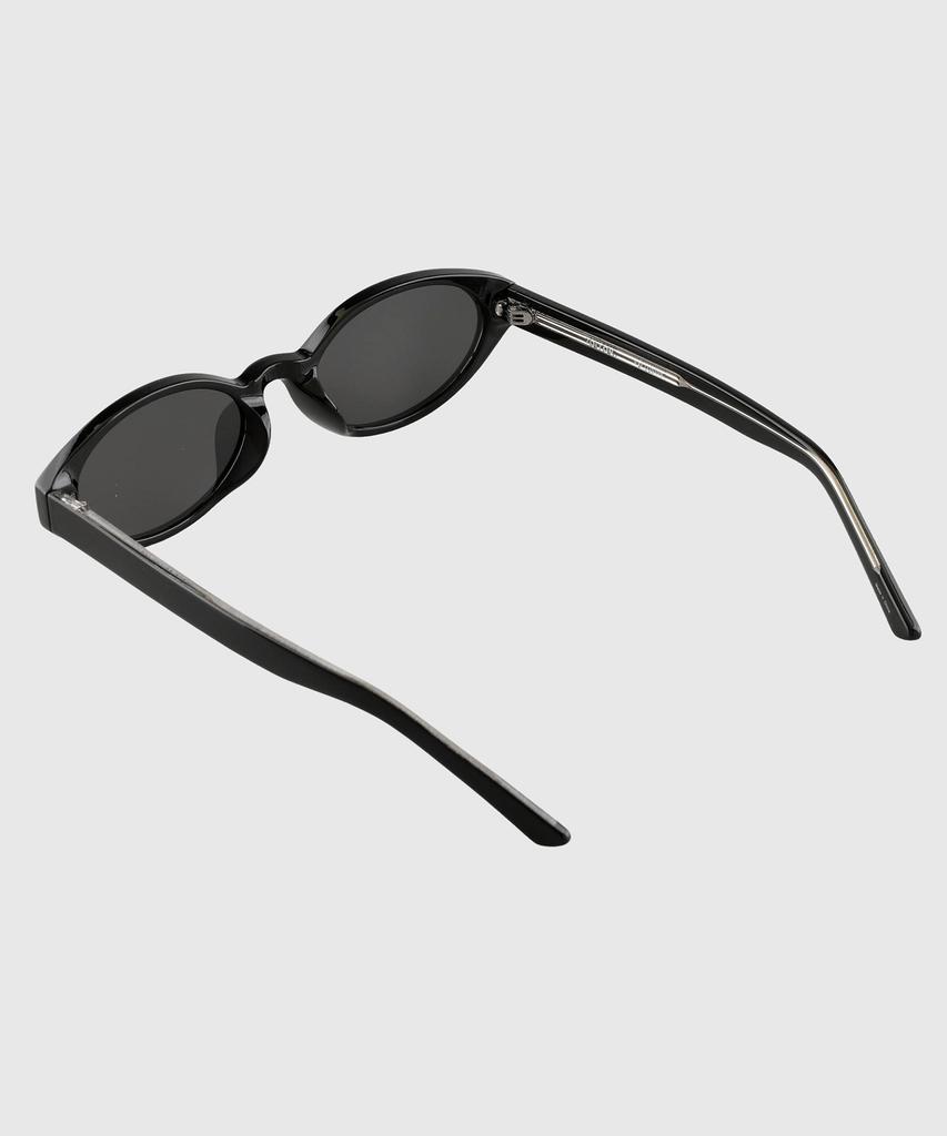 Солнцезащитные очки Tuditeo Osa Slim Oval с защитой от УФ-излучения, модные, с нейлоновыми тонированными линзами, C1 Черные