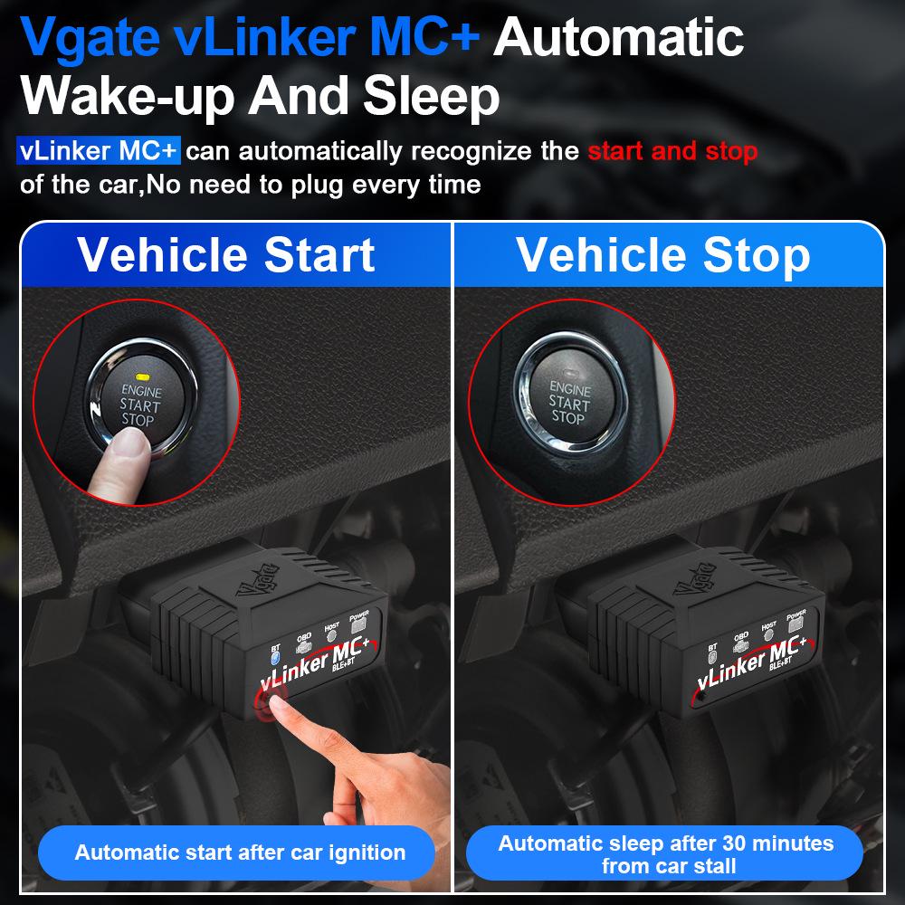 VLinker MC+ Bluetooth ELM329 Автомобильный OBD-сканер с поддержкой MS и SW-CAN