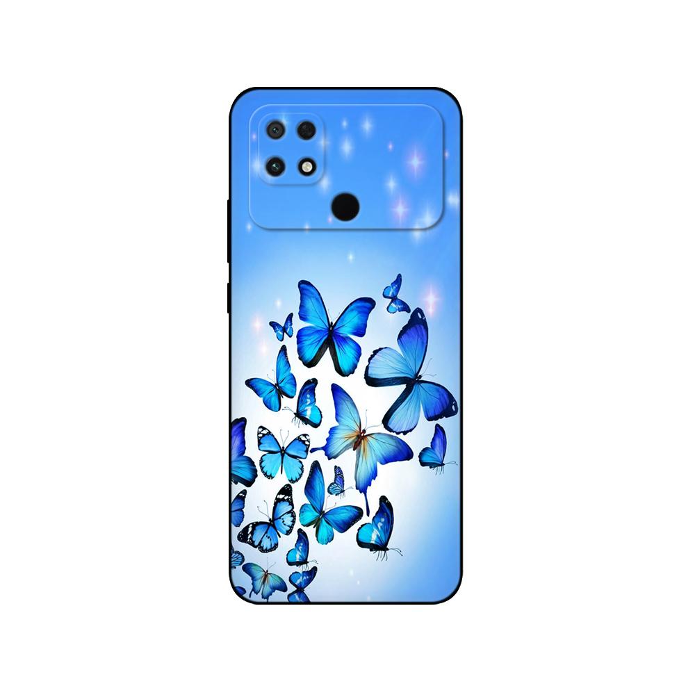 Для Poco C40 задняя крышка для Xiaomi Poco C40 4G чехол PocoC40 C 40 Global чехол для телефона мягкий силиконовый защитный черный чехол из ТПУ