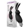Вибрирующая пуля Hopye Black Silicone Bunny