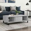 VidaXL Coffee Table Sonoma Grey 104x60x35 Cm Engineered Wood 827098