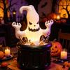 Надувное ведро для льда 'Ghost', Ведро-ванна для напитков на Хэллоуин, Белый Черный Магический охладитель напитков для декора, Двухслойное для пикника на открытом воздухе
