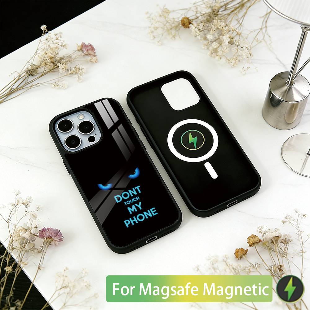 Не трогай мой-й Телефон Чехол для iPhone17,16,15,14,13,12,11 Plus,Pro Магнитный Для Magsafe Беспроводной Зарядки
