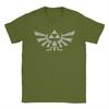 Zeldas Hyrule Crest EleУнисекс Трифорс Лого Футболки Унисекс 100% Хлопок Винтажные Футболки Футболки С коротким рукавом Одежда Подарок на День Рождения