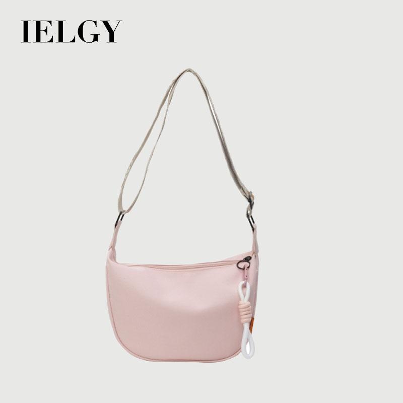 IELGY Summer All-Match Cross-Body Underarm Dumpling Bag Large-Capacity Commuter One-Shoulder Cotton Clothes Bag