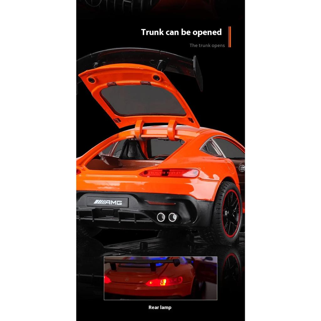 1/18 BENZ AMG крутая спортивная машина, модель из сплава, крутой звук и свет, детализированный салон, воссоздание деталей, изысканное настольное украшение