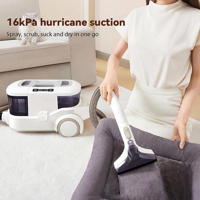 800W Carpet and Sofa Cleaner, 16 kPa Suction, 3 L Tank - Deep Upholstery Cleaning