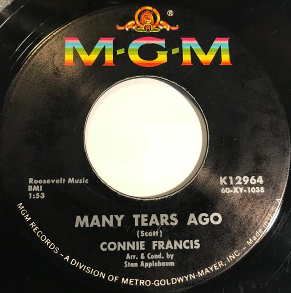 7-дюймовая пластинка CONNIE FRANCIS Many Tears Ago K12964 MGM Records 1960 США Рок Б/у