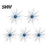 Soft Fish Baits 5Pcs Bionic Sea Urchin Lure, 4cm/0.5g, 7cm/1.6g, 9cm/2.8g, 11cm/8.7g Floating Reflective Fishing Lures Artificial Bait, Fuzzy