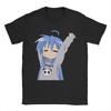 Винтажные футболки с дизайном Konata Izumi Lucky Star для унисекс, женские, с круглым вырезом, хлопковые, с коротким рукавом, одежда для вечеринок