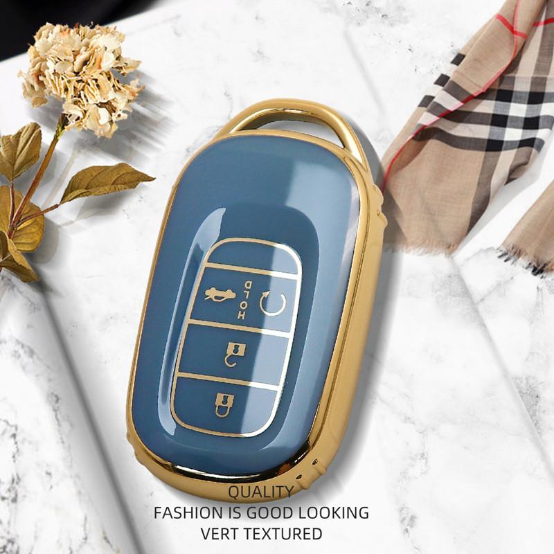 Новое поступление, роскошный чехол для дистанционного ключа для Honda Civic 11 Accord Vezel 2022, защитный чехол-брелок для автомобиля