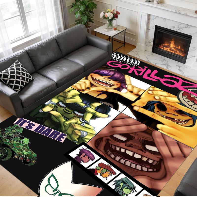 Crystal Velvet Rug Soft Non Slip Indoor Floor Mat Home DecorGorillaz