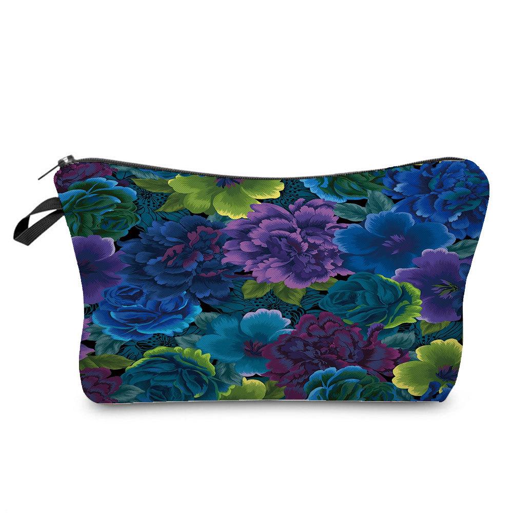 Женская косметичка с цветочным принтом для туалетных принадлежностей, органайзер для путешествий, 6379
