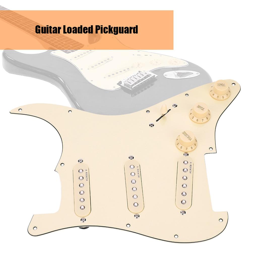 1 комплект предварительно подключенных звукоснимателей SSS Pickguard ALNICO V Magnet для электрогитары