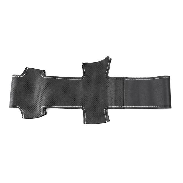 Мягкий перфорированный кожаный чехол для Fiat Ducato 2006-Ram ProMaster 2017-ручное шитье, защитная накладка на руль