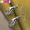 925 Sterling Silver Grimace Water Droplets Drop Earring Jewelry
