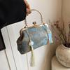 2024 Silk Texture Embroidered Handbag: Spring Fairy Chain Bag for Hanfu Skirt