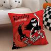 Mysterious Cool Comic EEmily The Strange Cushion Cover Throw Pillow Cover Hidden Button Durable Polyester Chair Cushion