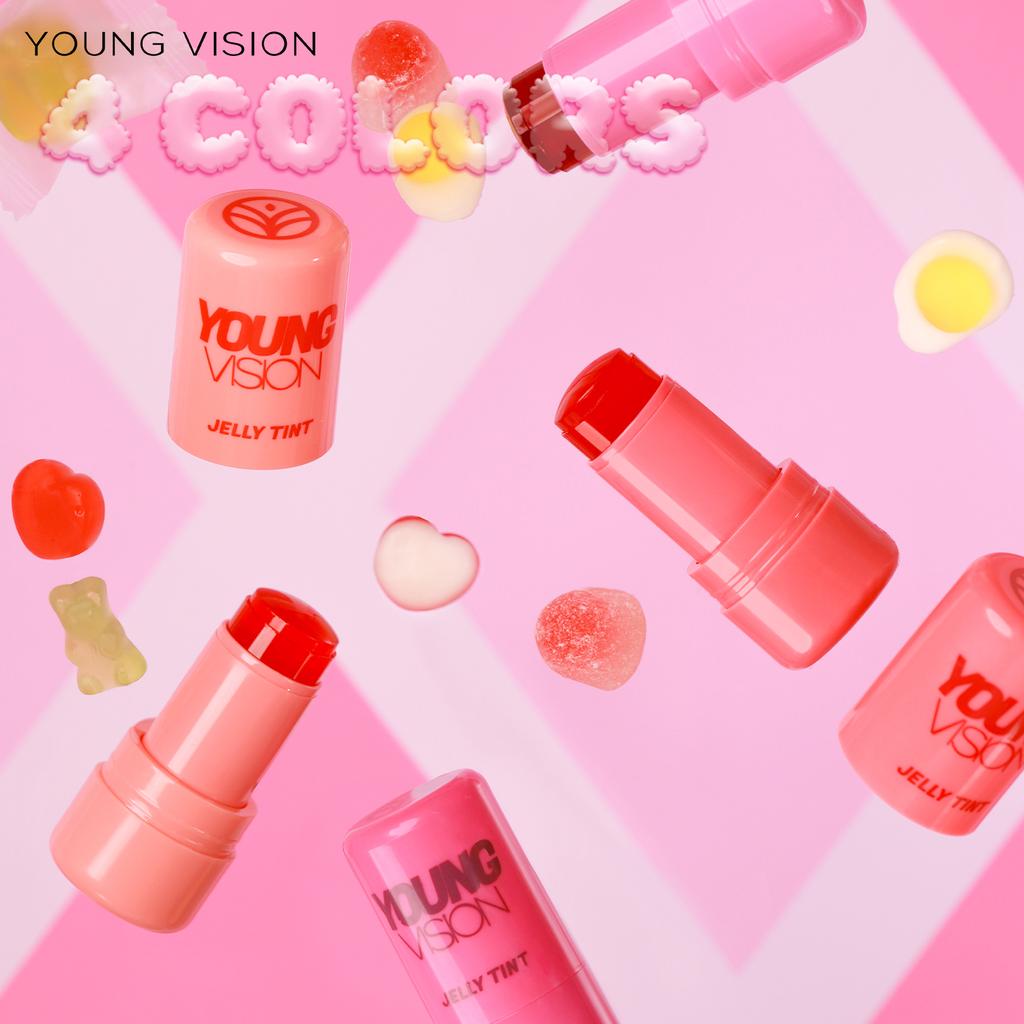 YOUNG VISION 4-цветный набор желейных румян Dye Lipstick Set Lip and Cheek Toning Blush Stick