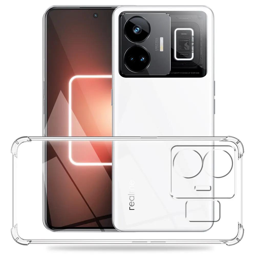 Для OPPO Realme GT3 Чехол Прозрачный Противоударный Силиконовый Мягкий Чехол для Телефона Чехлы Для Realme GT 3 Coque Для Realme GT3 Прозрачный Funda