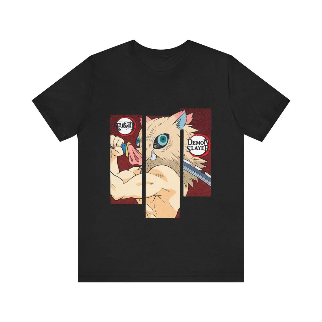 Hot Sale Anime Demon Slayer Hashibira Inosuke Graphic Print T-shirt Men Women Summer New Tee Streetwear Y2K Harajuku Fashion Loose Casual Oversize Top