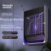 USB Rechargeable Electric Mosquito and Fly Swatter with Automatic Trap Function for Home Use