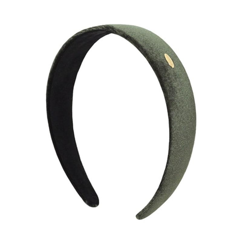 Oooho Тонкая повязка для волос - Оливково-зеленый бархат
