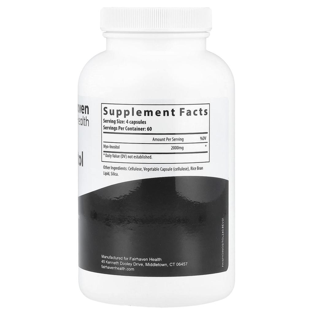 Fairhaven Health, Myoinositol, 2,000 mg, 240 capsules (500 mg per capsule)