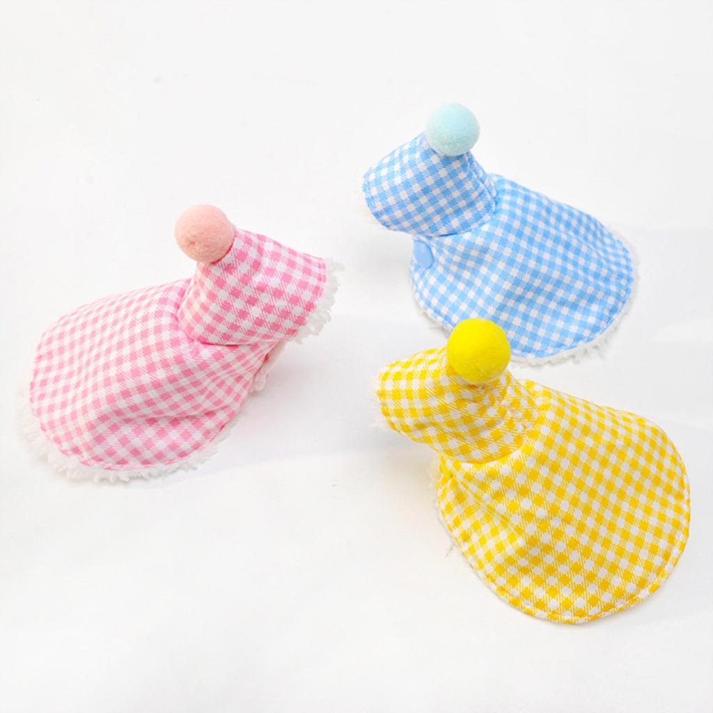 Теплая клетчатая накидка-кейп для попугаев и волнистых попугайчиков Теплый плащ Зимний наряд для маленьких домашних птиц Легко надевать и чистить