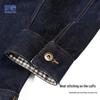 ROMON Men's Contrast Design Denim Jacket