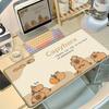 New Large Cute Capybara Cartoon Mouse Pad Non-Slip Rubber Office Decoration Mousepad Kawaii Anime Desk Mat Room Rug Keyboard Pad