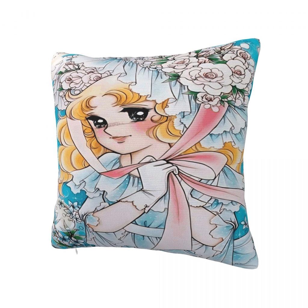 Candy Candy Manga Pillow Case Fashion Pillow Cover Soft Graphic Cushion Cover Pillowcases For Sofa Bedroom Home Decor