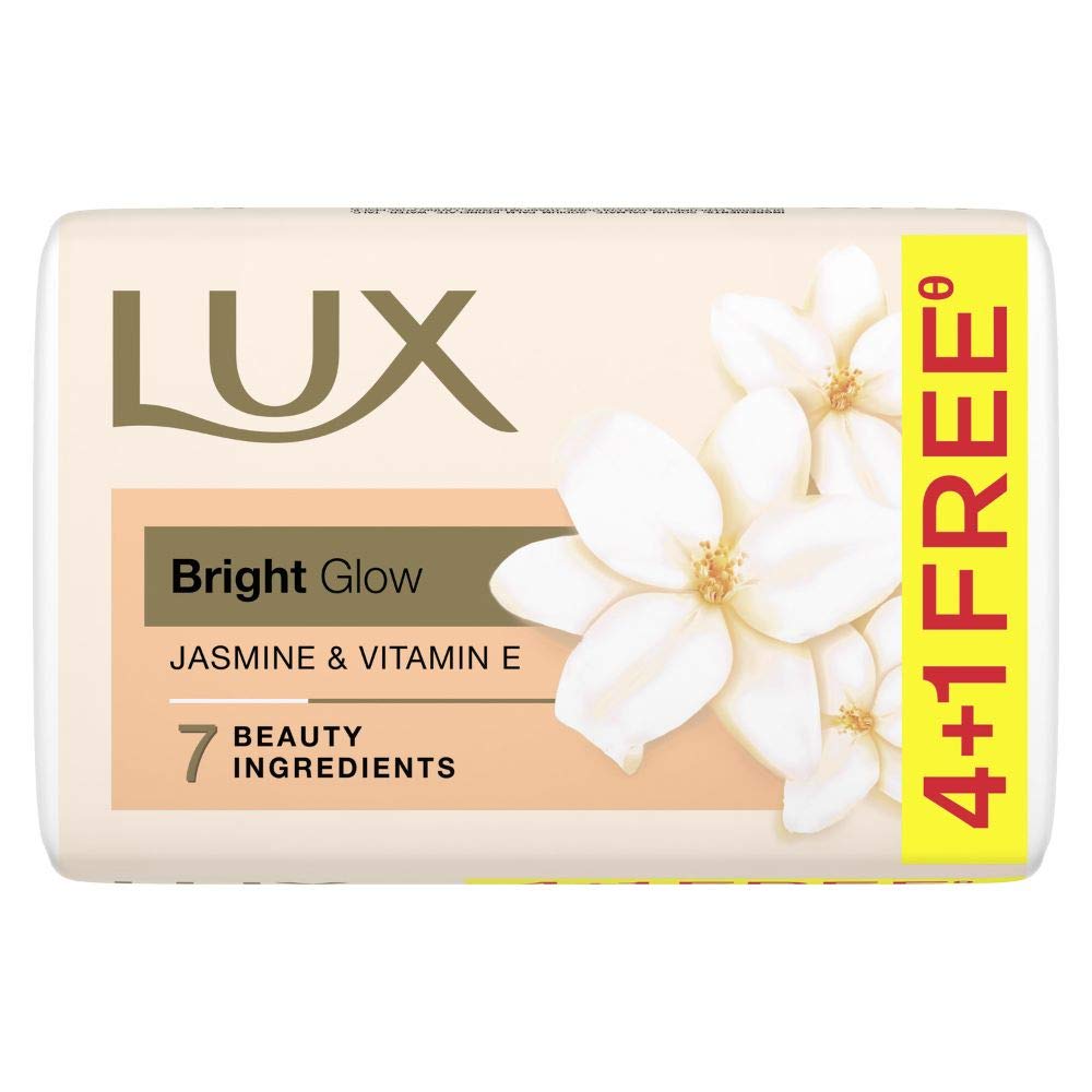 Lux Glow Jasmine And Vitamin E Beauty Soap For Glowing Soft Skin 5X100g Offer Pack